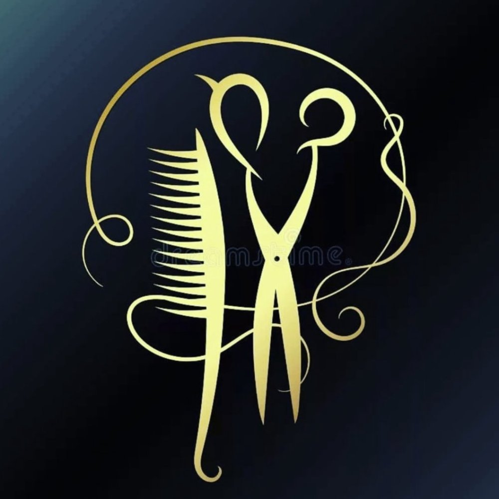 Золотые ножницы и расческа