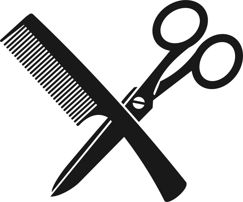 Ножницы и расческа