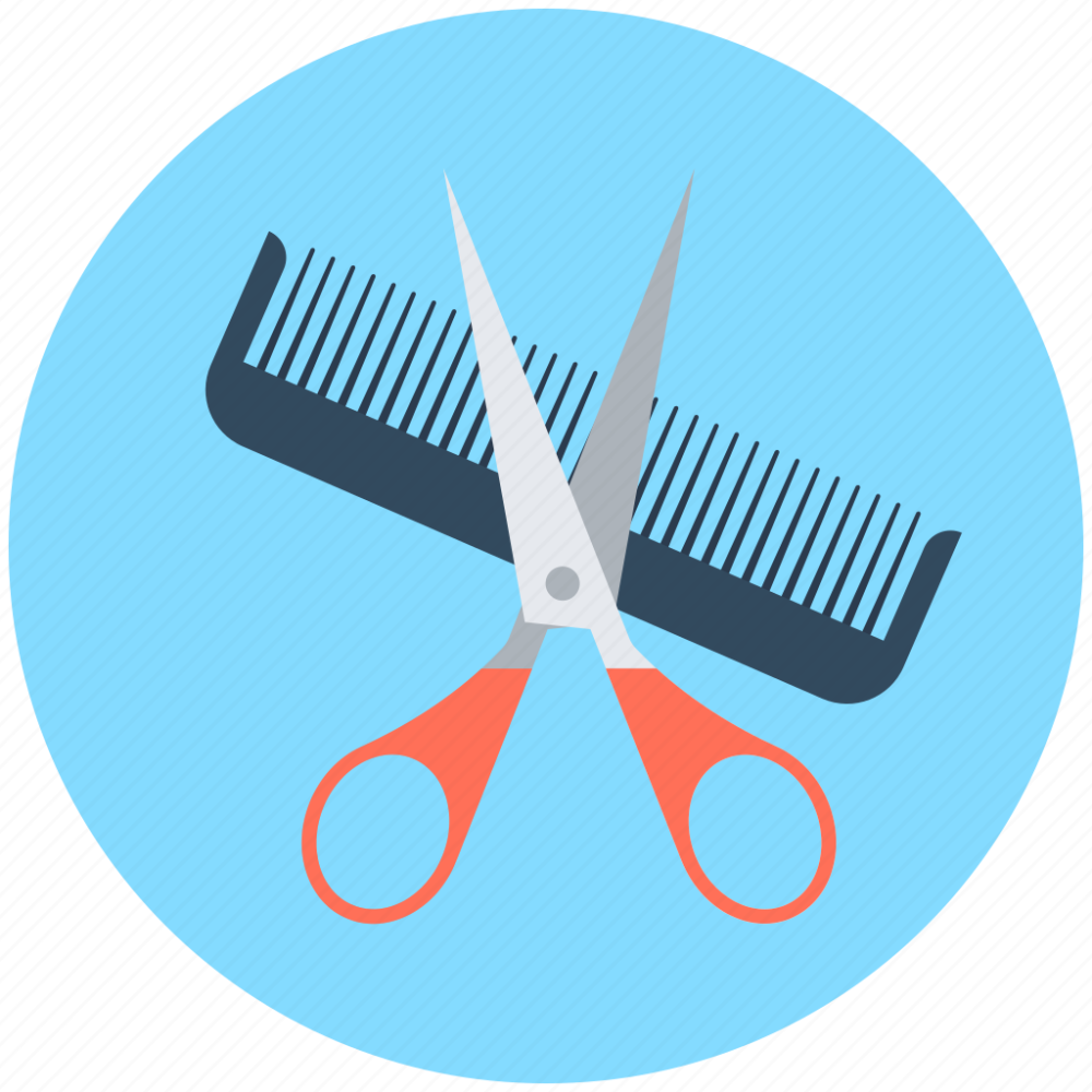 Ножницы и расческа