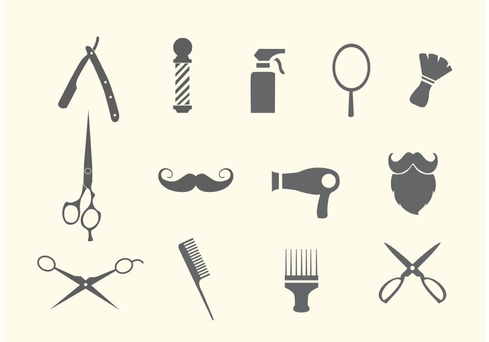 Салон красоты инструменты вектор