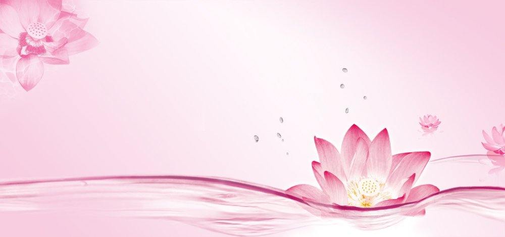 Нежный розовый фон и цветок лотоса
