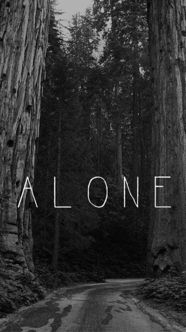 Грустные обои с надписями