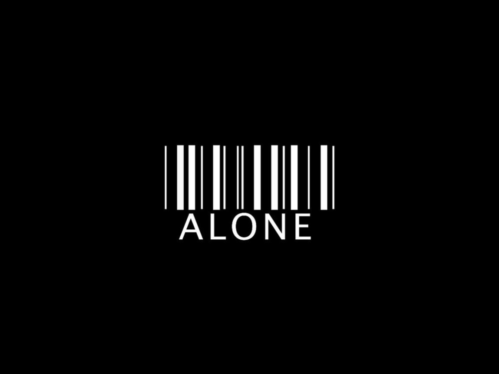 Одиночество надпись