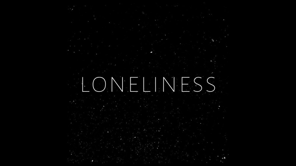 Одиночество надпись