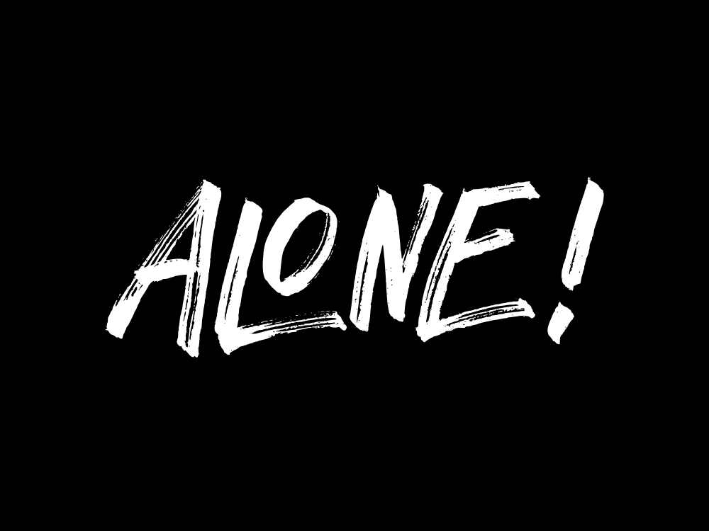 Чёрный фон Alone