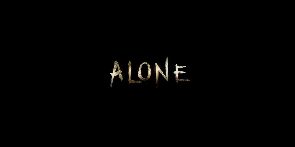 Alone надпись