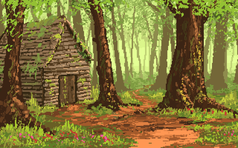 Пиксельный лес