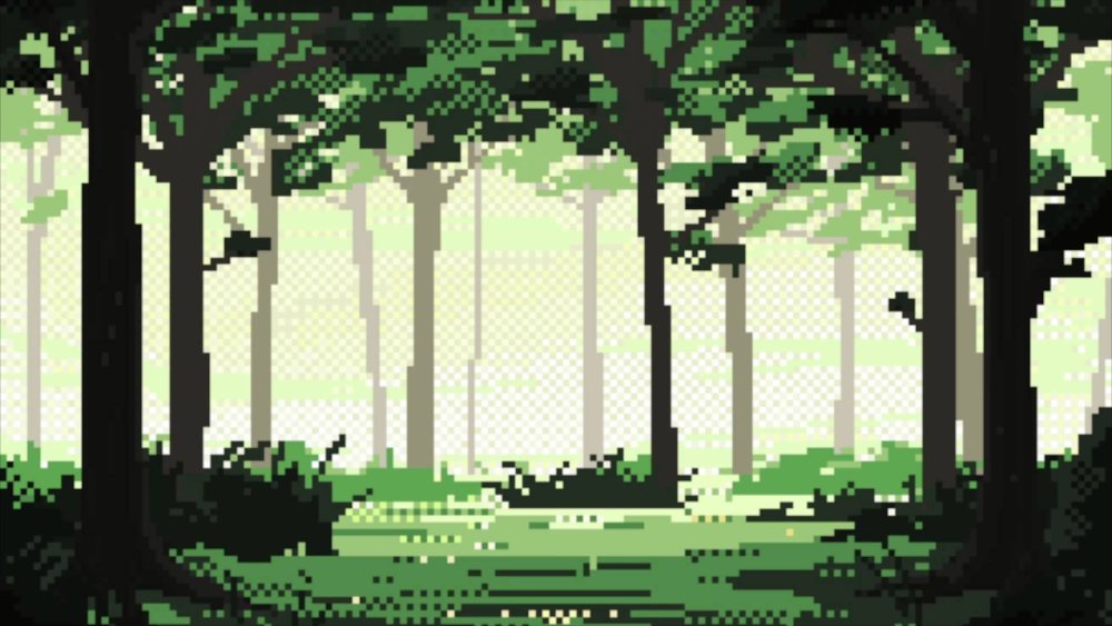 Пиксельный лес