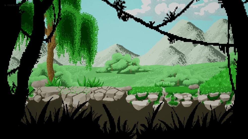 Пиксельный фон для 2д игры