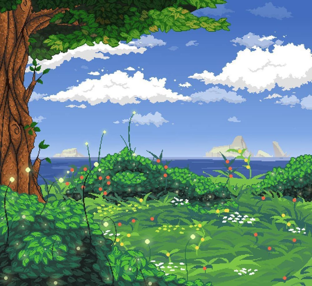 Пиксельная природа