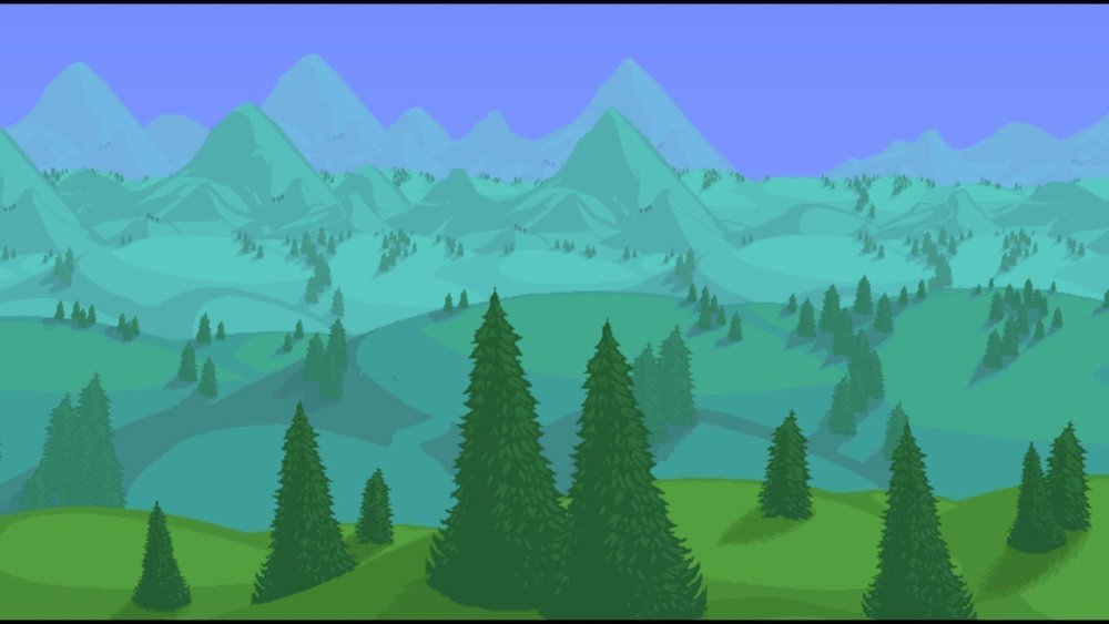 Пиксельный фон террария