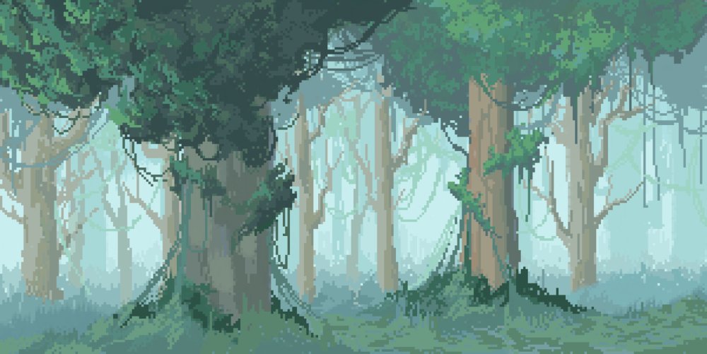 Пиксельный лес коготь