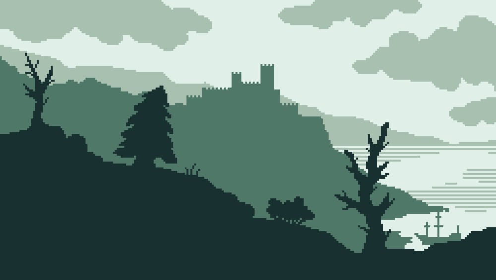 Пиксельные обои на рабочий стол