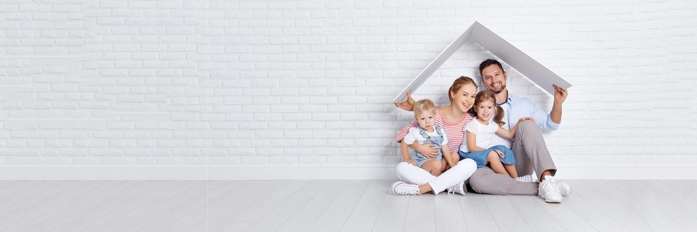 Счастливая семья светлый фон