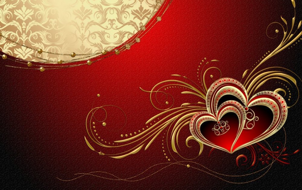 Золотой орнамент на Красном фоне