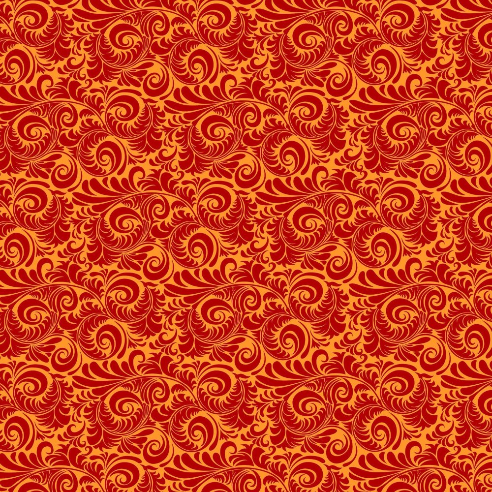 Красный фон с узорами