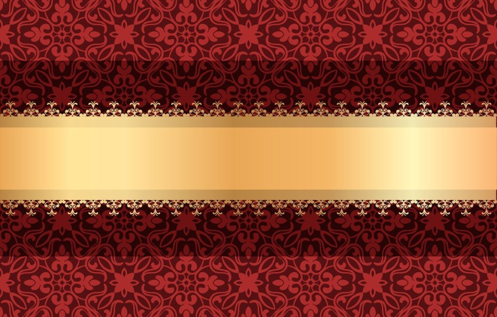 Красный фон с узорами