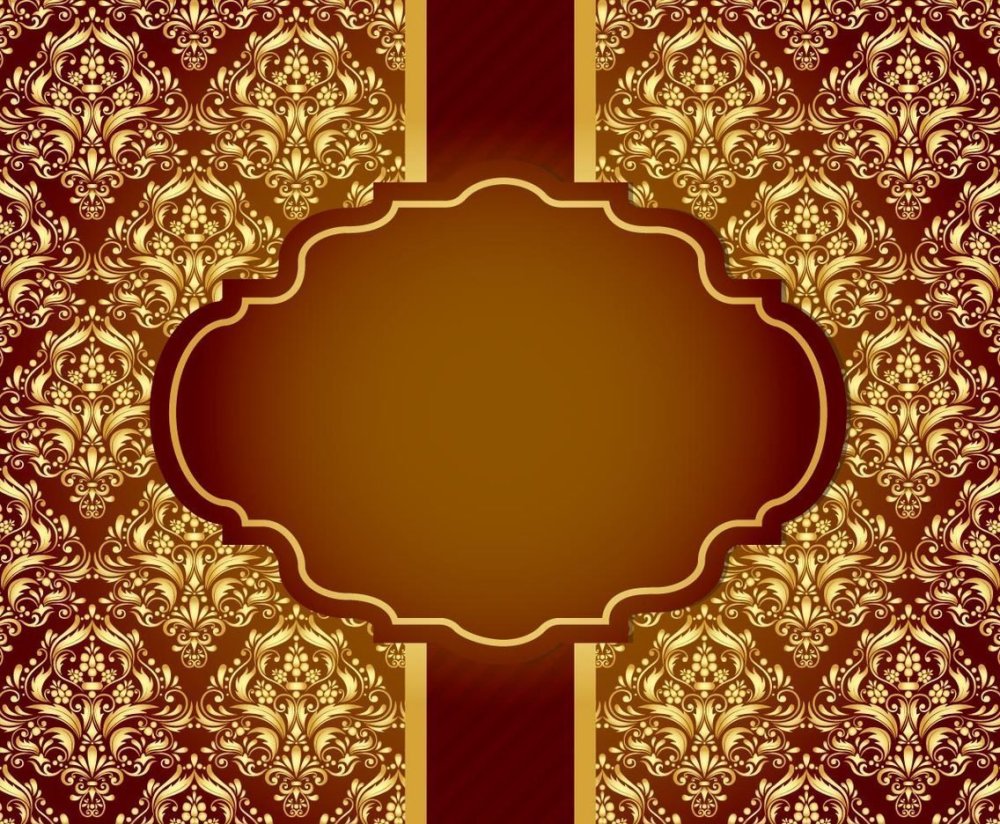 Золотой фон с узорами