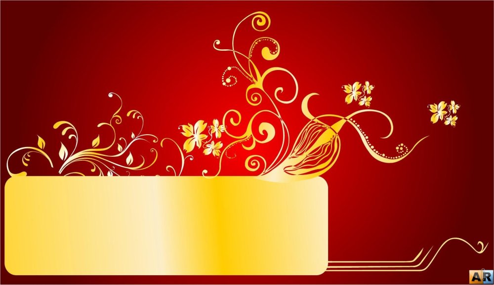 Фон красный с золотом