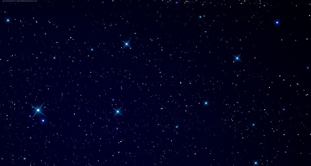 Темно синее небо со звездами