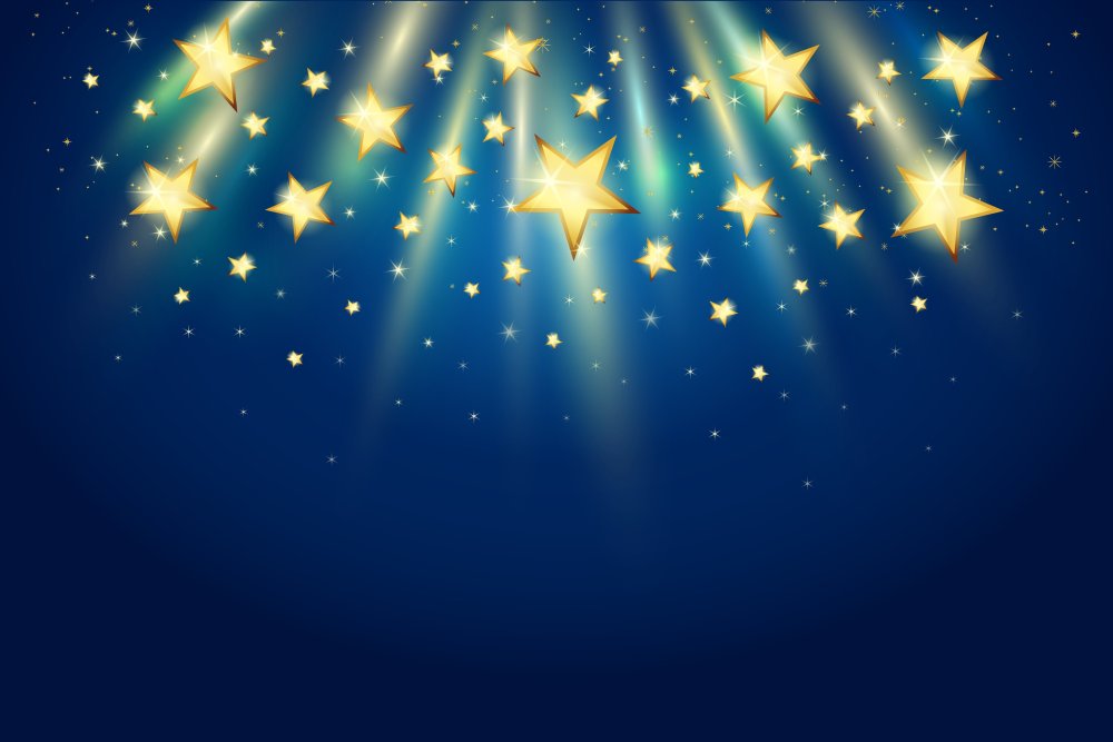 Синий фон со звездами