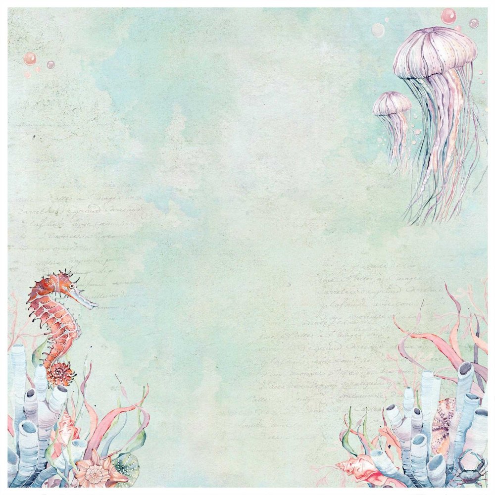 Скрапбукинг бумага море