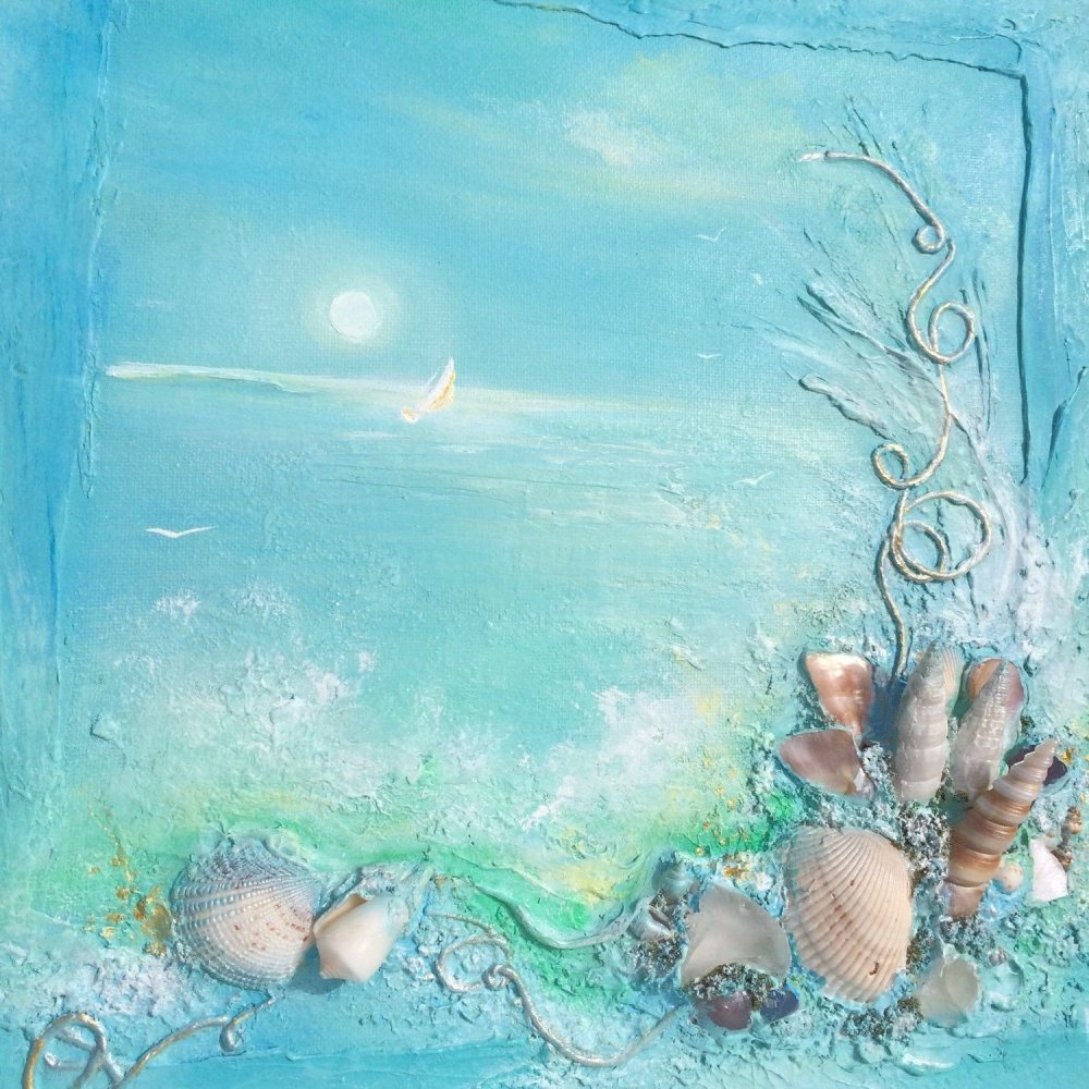 Морской фон для поделки