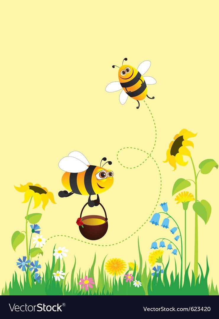 Пчелки на стену в детский сад