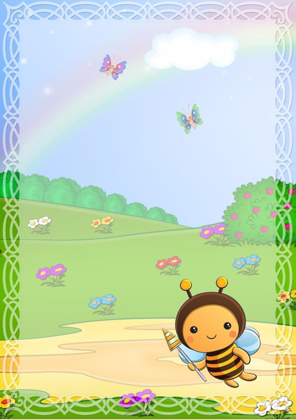 Рамка с пчелками для детского сада