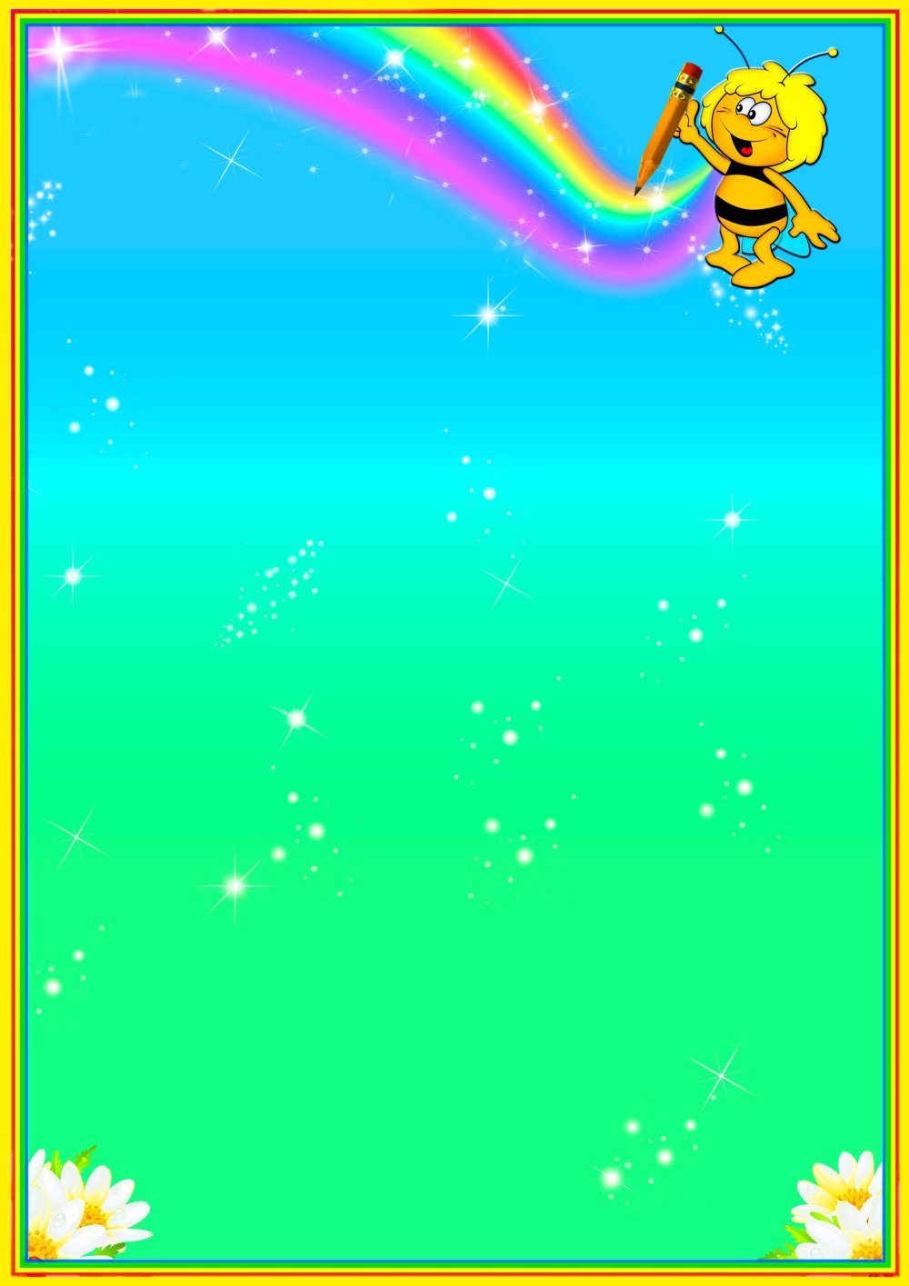 Рамка с пчелками для детского сада