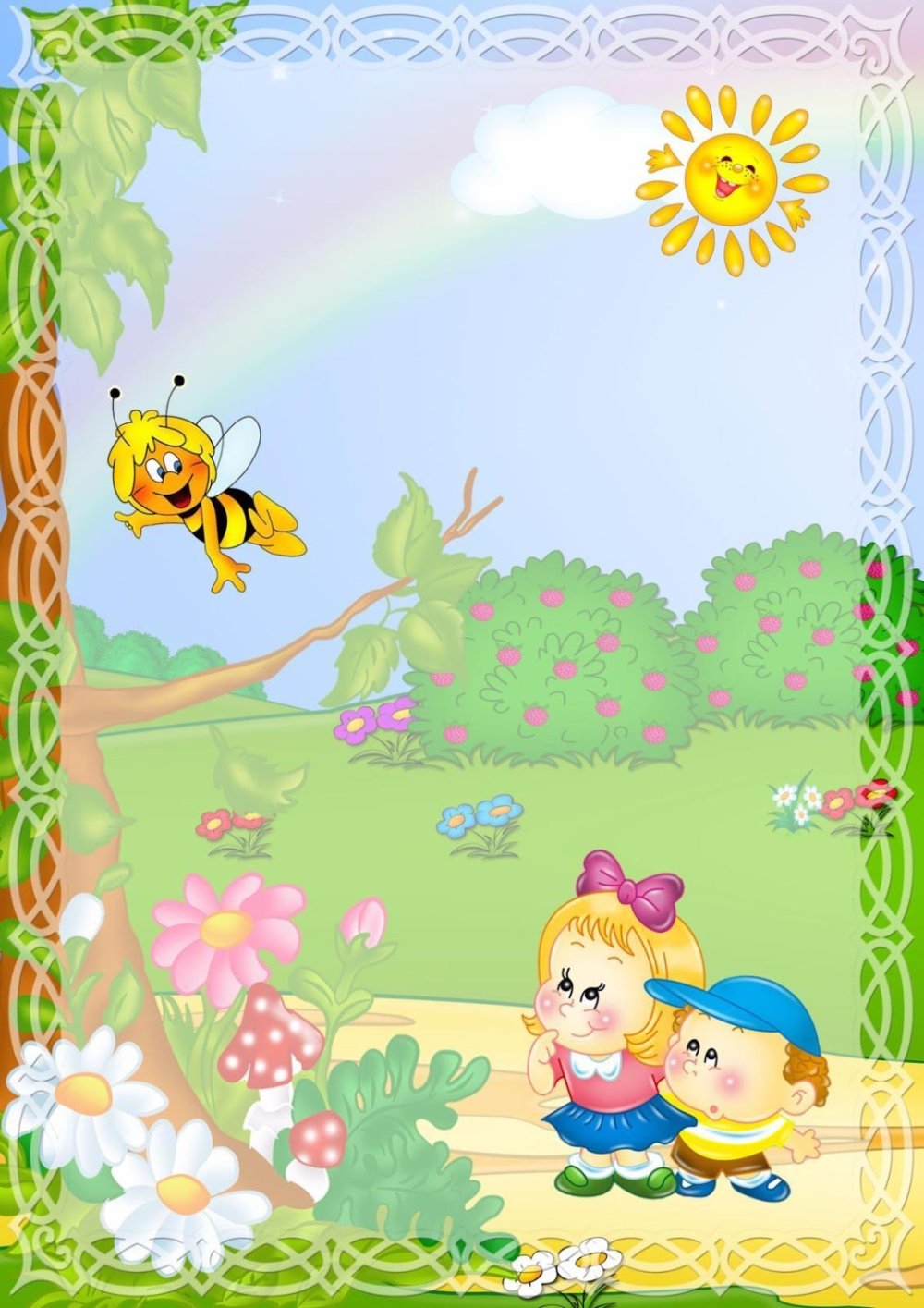 Рамки для оформления группы пчелки