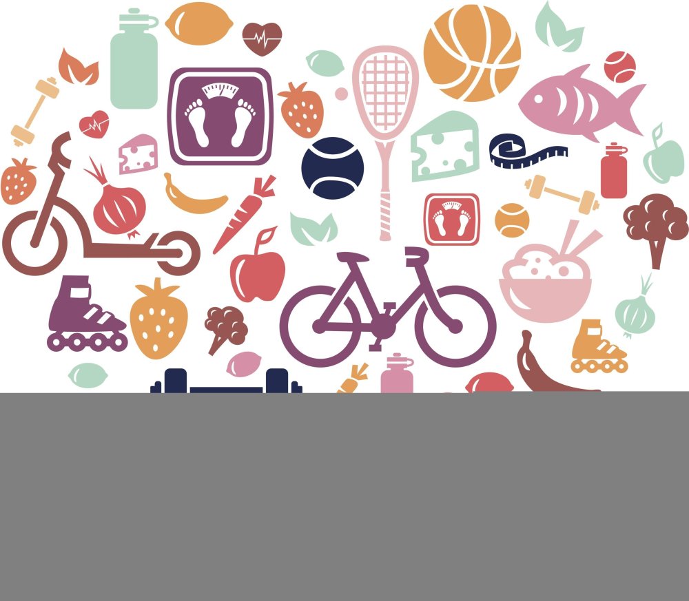 Эстетика здорового образа жизни фон