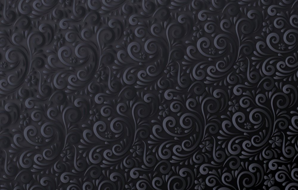 Черный узорчатый фон