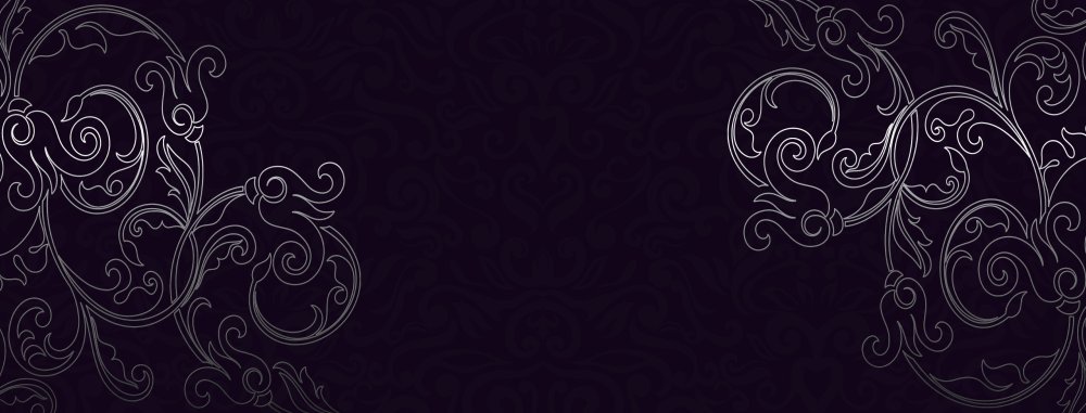 Фиолетовые узоры на черном фоне