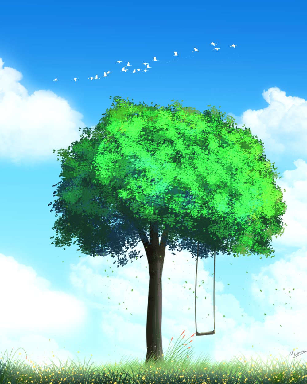 Анимешные деревья