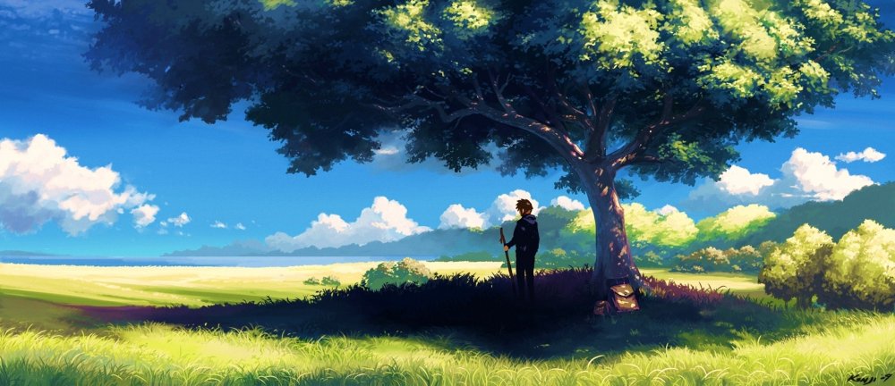 Лес из аниме