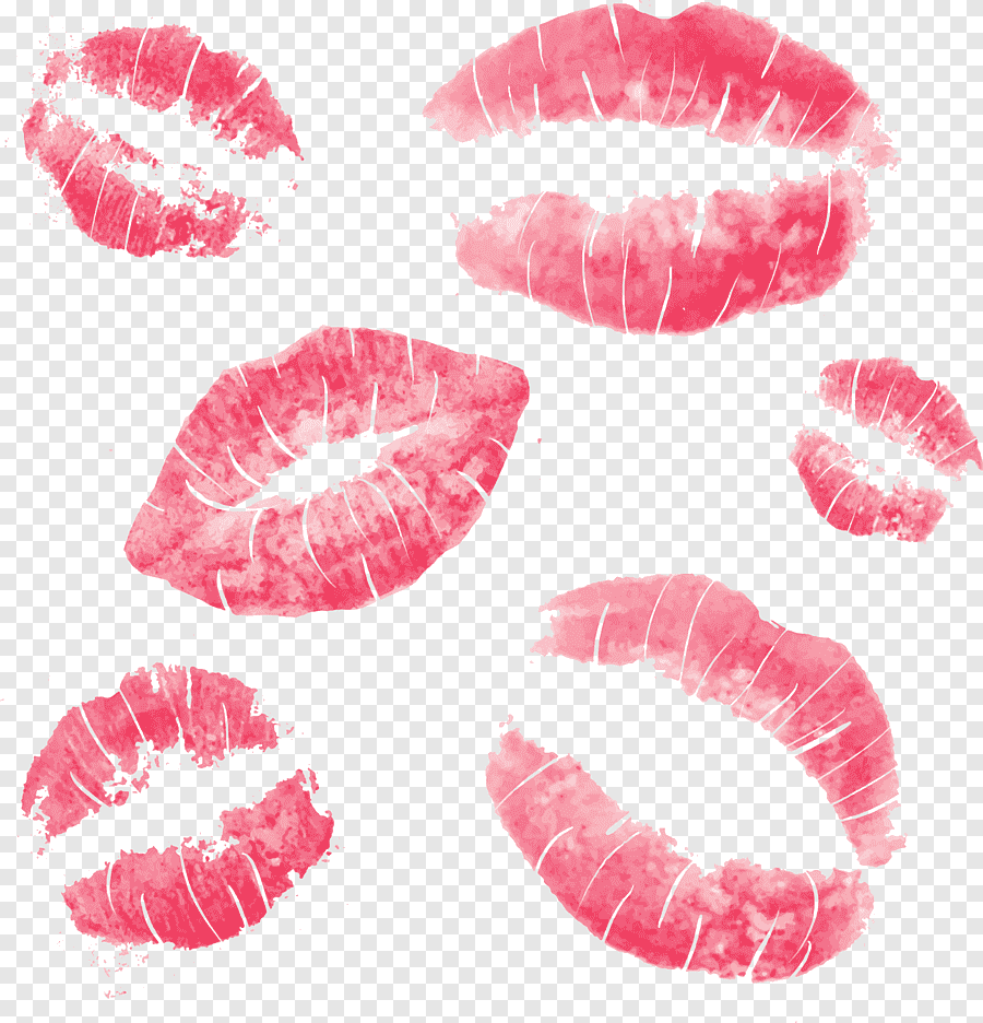 Рисунки помадой на бумаге