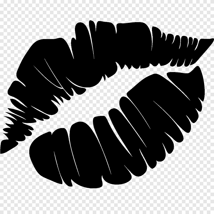 Отпечаток помады на бумаге