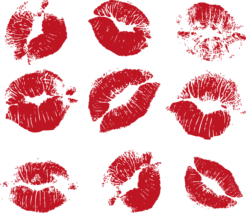 След от помады