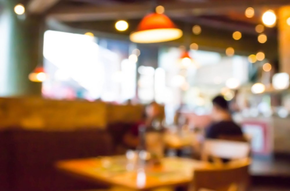 Размытый задний фон кафе