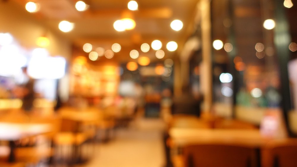 Размытый фон кафе светлый