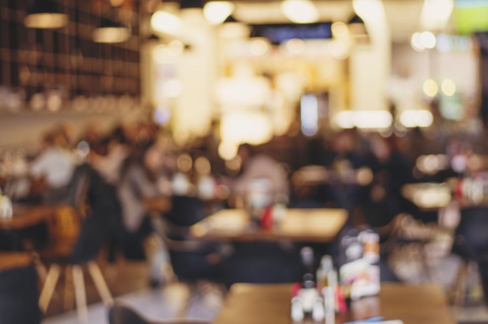 Фон ресторан размытый