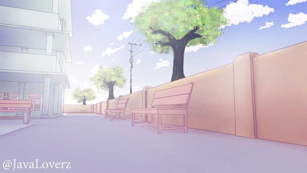 Фон возле школы