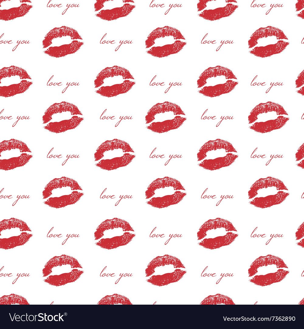 Фон с поцелуями на бумаге