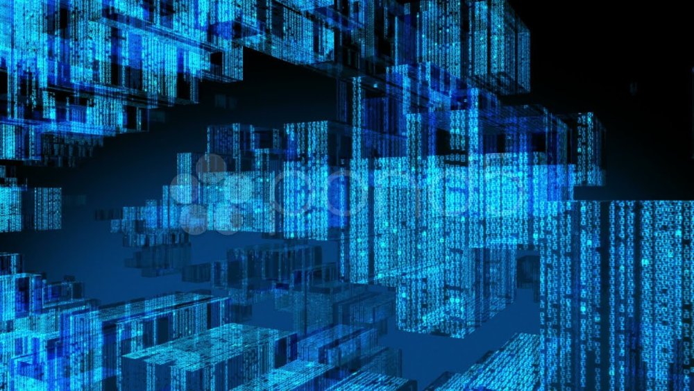 Цифровой фон в стиле матрица