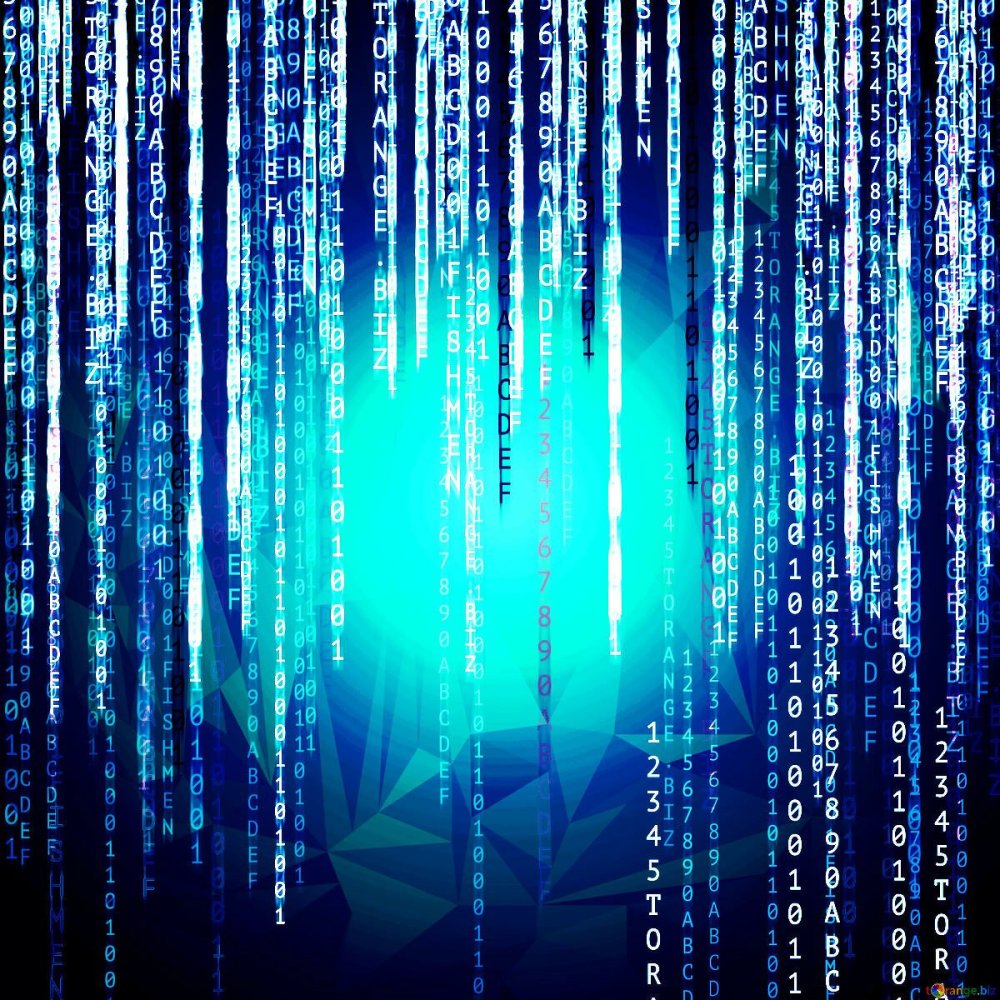 Матрица зеленые цифры Нео