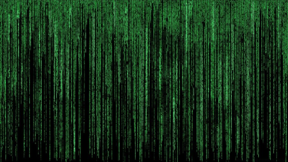 Матрица зеленые цифры Нео