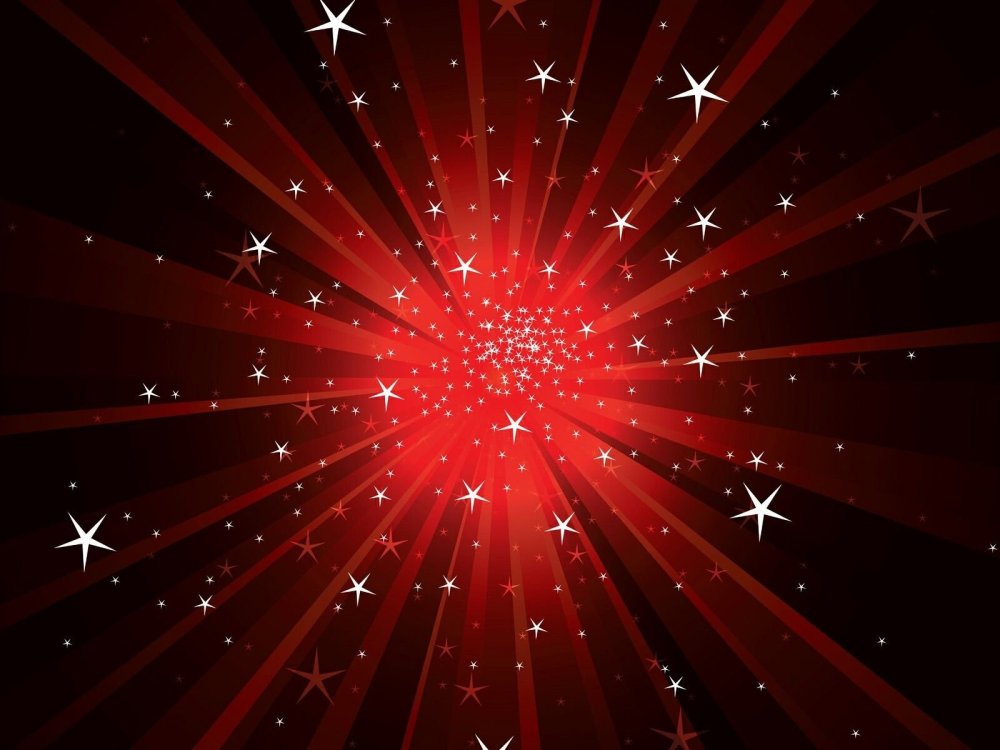 Красная звезда на небе