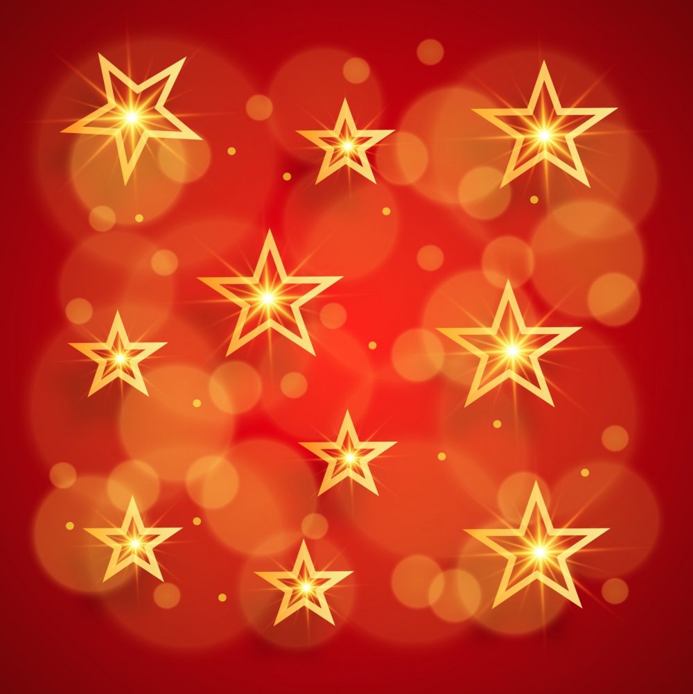 Красный фон со звездами