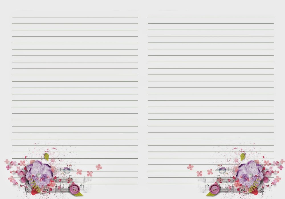 Красивые странички для блокнота